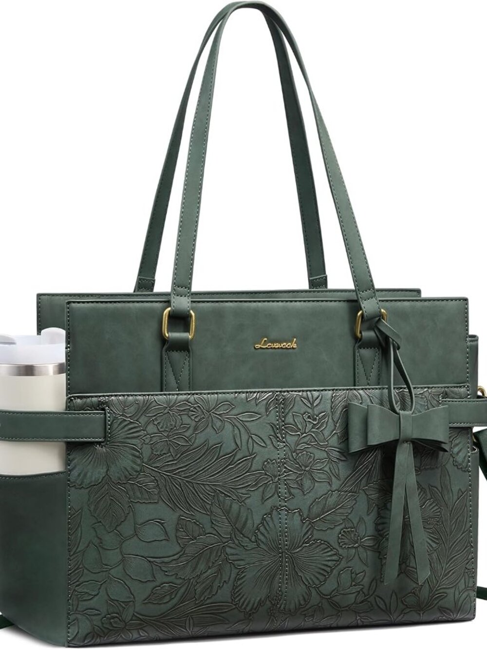 Laptop Bag for Women, Work Tote Computer Purse for Office Teacher